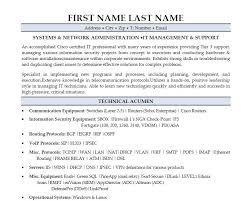 system administrator resume templates