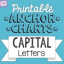 Printable Anchor Charts Capital Letters