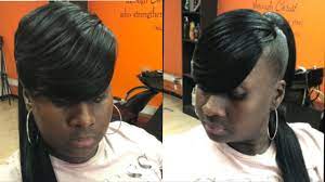 Maybe you would like to learn more about one of these? Quickweave Side Bang On Sleek Ponytail Ft Model Model Hair She Mastermix Hair Youtube