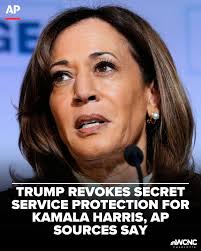 Former vice presidents typically get federal government protection for six  months after leaving office, but former President Biden quietly extended  that protection for Harris.  https://www.wcnc.com/article/news/nation-world/trump-revokes-secret-service  ...