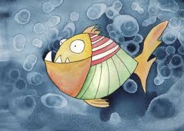 Crazy Fish 7 Poster Print By Colleen Corradi Displate In 2020 Fish Art Poster Prints Fish Painting