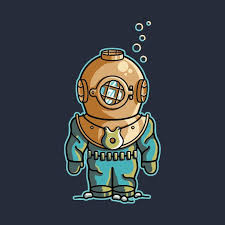 Check spelling or type a new query. Cute Vintage Deep Sea Diver Underwater Drawing Available On T Shirts Mugs Etc Deep Sea Diver Deep Sea Diver Drawing Diver Drawing