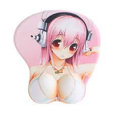 Amazon.com : ASCENDONS Cute Soft Sexy Cartoon Girl 3D Big Breast Boobs  Silicone Wrist Rest Support Mouse Pad Mat Gaming Mousepad, 3D Mouse Pads  with Wrist Support : Office Products