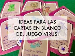 Los mejores juegos para imprimir y jugar; Ideas Para Las Cartas En Blanco Del Juego Virus Padres Frikis