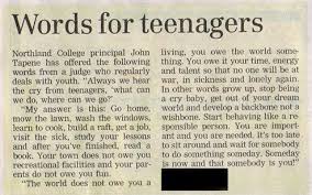 Thank you for your letter. Words For Teenagers Advice From 1950s Featured In School Newsletter Goes Viral Update Huffpost Life