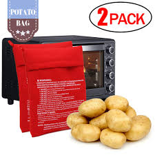 How can this be safe? Cccsee Potato Express Microwave Potato Bag Red Washable And Reusable Pouch Cooking In Just 4 Minutes Cooker Bag 2 Pack Buy Online In Samoa At Samoa Desertcart Com Productid 104100362