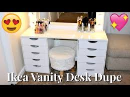 By the time these vanity table designs made their way to the united states, they were simpler in the specific location your vanity table and how you plan to use it may help determine what kind of mirror this means you don't have to break the budget to have your own vanity table. Diy Ikea Vanity Dupe 100 Youtube