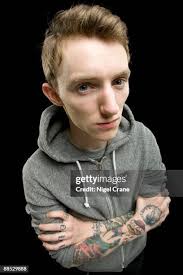 Steph Carter the guitar player for British punk band Gallows pose for...  News Photo