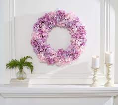 Cheap wreaths & garlands, buy quality home & garden directly from china suppliers:hydrangea wreath artificial flower wreath handmade floral wreath spring garland for front door wedding party home decor enjoy free shipping worldwide! Wicker Park 24 Faux Floral Indoor Outdoor Hydrangea Wreath Qvc Com