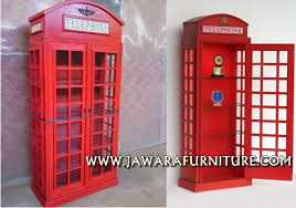 Duren sawit, jakarta timur wajib. Jual Lemari Pajangan Minimalis Kayu Kombinasi Kaca Bentuk Telepon Inggris Warna Merah Jawara Furniture Jual Furniture Jati Jepara Toko Mebel Perabot Perlengkapan Rumah Di Bekasi Bogor
