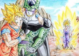 Tons of awesome dragon ball z cell wallpapers to download for free. Goku Cell And Gohan Dbz Cell X Gohan 900x643 Wallpaper Teahub Io