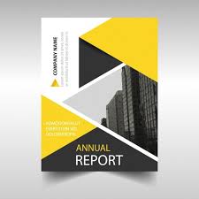 Download Yellow And Black Geometric Cover Template For Free Corporate Brochure Design Graphic Design Book Cover Booklet Design