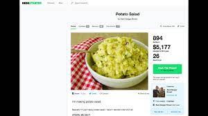 Celery stars in this salad, assisted by apples and peanuts o. Zack Brown S Potato Salad Kickstarter Helps Charity Cnn