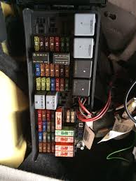 Front prefuse box (up to 2010). The Cigarette Lighter In The Rear Passenger Area And The Trunk Area Just Stopped Working I M Guessing This Is A Fuse I
