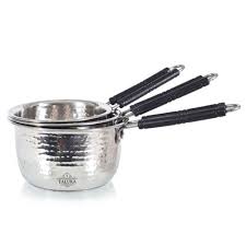From stainless steel to copper, saucepans are essential for cooking great meals. Premium Stainless Steel Hammered Inductions Friendly Sauce Pan Set Of 3 1 1 5 2 Liter Sauce Pan Saucepan Sets Sause Pan Saucepan With Lid à¤¸ à¤¸ à¤ª à¤¨ Taluka Exports Jaipur Id 21207148573