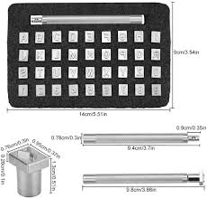 Fast & free shipping on many items! Zilong 37 Pcs Number And Letter Stamp Punch Set Leather Craft Imprinted Metal Steel Punch Tools 6mm 26 Letters Alphabet 10 Numbers Leatherworking Saddle Making Tools For Diy Carving Embossing Stamps