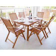 No matter the weather, your dining chairs will maintain their structural integrity for years to come. Teak Wooden Outdoor Garden Dining Set 4 Seater Buy Dining Table Set Outdoor Wicker High Dining Bar Set Folding Dining Table Set Product On Alibaba Com