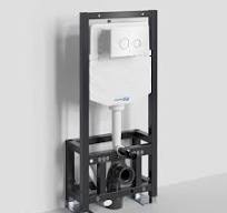 Инсталляция WasserKRAFT Dill 61TLT.010.ME.WH01 для подвесного унитаза, с  кнопкой смыва WH01 белой