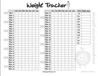 Free Printable Weight Tracker