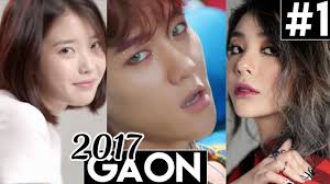 2017 All 1 Kpop Songs Gaon Weekly Kpop Chart