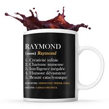 Mug Raymond à votre service pour des conneries| Tasse Idée Cadeau
