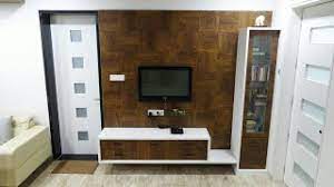 The bench makes for an easy place to slip off your shoes and store them on. Lcd Tv Furniture Design For Hall Youtube
