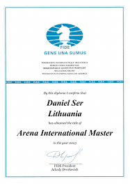 Daniel Ser: FIDE Online Arena