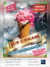 Community meal site flyer and social media graphic, free food pick up, grab and go meals, pta. Ice Cream Flyer Template 41 Free Premium Download
