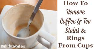 Do you have any tips for cleaning coffee stains out of mugs and coffee carafes? How To Remove Coffee Tea Rings From Mugs Cups