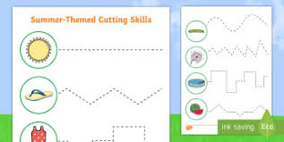 If you do the cutting, toddlers can do the coloring and gluing on these free printable lowercase letter crafts from kindergarten worksheets and games. Free Scissor Cutting Skills Assessment Workbook Teacher Made