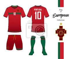 Fußball nationalmannschaft trikots zur em jedes mal als die nationalmannschaft mit dem bus zum jeweiligen stadion anreiste, waren die straßen. Portugal Fussball Nationalmannschaft Uniform Fussball Trikot Oder Leinwandbilder Bilder Backview Portugiesisch Socke Myloview De