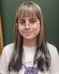 Blonde + black 🖤 more chunky highlights please! #y2k #highlights  #chunkyhighlights #haircolor #hair