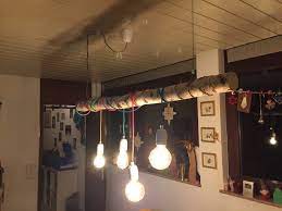 birken lampe diy birkenstamm deko naturliches wohnen lampen