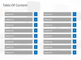 Table Of Contents 13 Steps Table Of Content Templates Slideuplift In 2020 Table Of Contents Template Business Powerpoint Templates Powerpoint