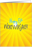 Happy 5 year anniversary quotes and wishes happy 5 year anniversary: 5 Five Years Of Service Greeting Cards Work Anniversary Anniversary Service Awards