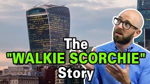 Concave mirrored skyscraper creates death ray, melts car. Melting Cars The Walkie Scorchie Building Youtube