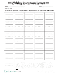 I prepared all kinds of materials for. Letters Worksheets Free Printables Education Com