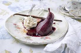 Poires Pochees Au Vin Rouge Poires Pochees Recette Poire Au Vin Poire