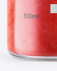 Watermelon Smoothie Bottle Mockup In Bottle Mockups On Yellow Images Object Mockups