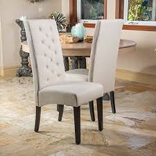 I have parson chairs currently and they are 41 tall, floor to top of chair, and i feel they may be to tall for the small space (10 x 13). Robot Check High Back Dining Chairs Dining Chairs Fabric Dining Chairs