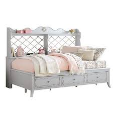 acme furniture edalene storage daybed in gray walmart com beddegoed interieur bed