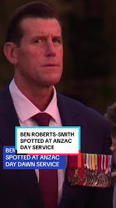 Ben Roberts-Smith has been spotted attending an Anzac Day Dawn Service in  Perth, the first since the federal court found