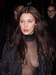 Braless Bella Hadid Nipple Show in See Through Top ( 3 pics) · Pandesia  World