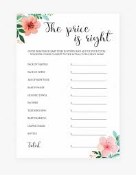 In order to save the printable version, click on the imagesahred. The Price Is Right Baby Shower Game Printable By Littlesizzle Baby Shower Game Printables Floral Hd Png Download Transparent Png Image Pngitem