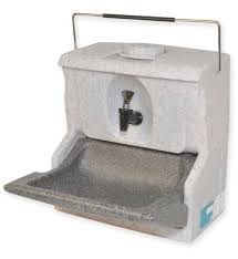 teal handeman portable sink insulated