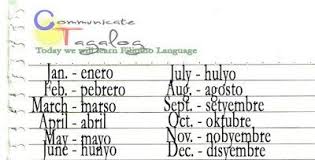 Tagalog Learn The Months Of The Year Filipino Words Basic Language Tagalog