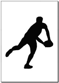 Posters Of Sport Silhouette Rugby Player Making Running Pass K7704557 Murals Photographic Prints Canvas Print Wal Rugby Players Rugby Poster Rugby Sport