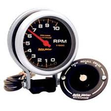 I chose to place the tachometer behind and below the ignition. Autometer 6601 Pro Comp Air Core Pedestal Tach 10k Rpm 3 3 4