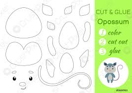 Por qué recortar es una excelente actividad para los niños. Color Cortar Y Pegar Papel Poco Opossum Cortar Y Pegar Vector De Stock Crushpixel