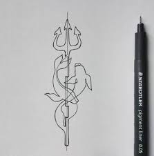 16 Ideas Drawing Mermaid Tattoo Water Mermaid Tattoo Trident Tattoo Water Tattoo